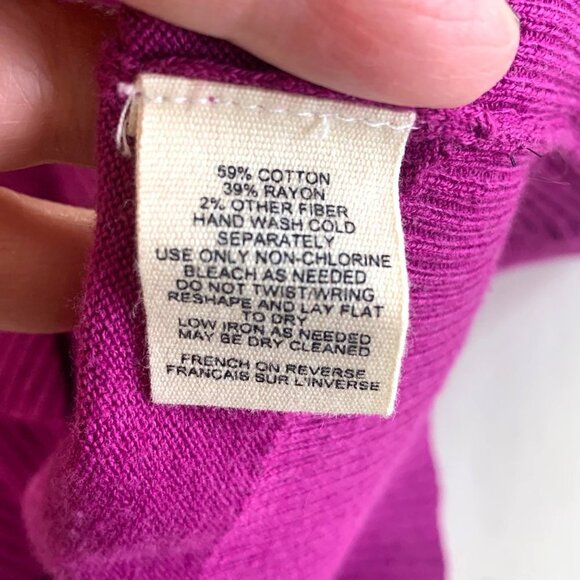 Anthropologie Moth Fuchsia Flutter Long Sleeve Cardigan Women’s Size Medium - Picture 4 of 10